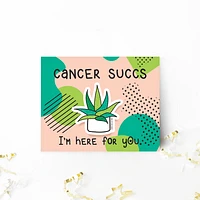 Cancer Succs Card + Sticker - Morse Code Love Prints