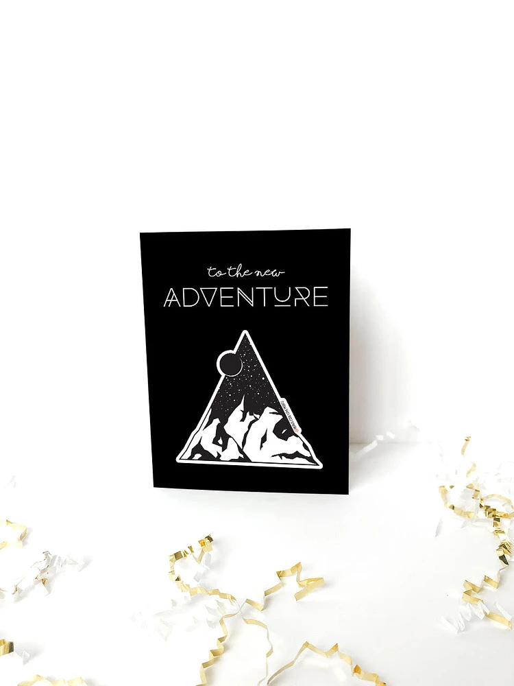 New Adventure Card + Sticker - Morse Code Love Prints