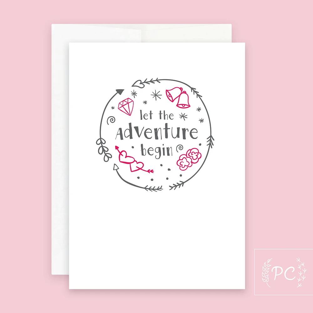 Let The Adventure Begin Card - Prairie Chick Prints