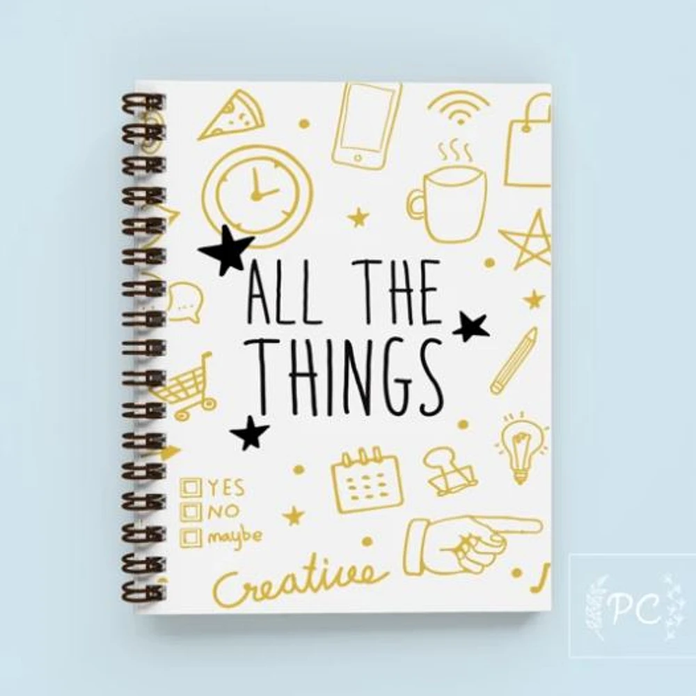 All The Things Notebook - Prairie Chick Prints