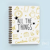 All The Things Notebook - Prairie Chick Prints
