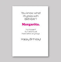Birthday Margarita Card - What She Said Creatives
