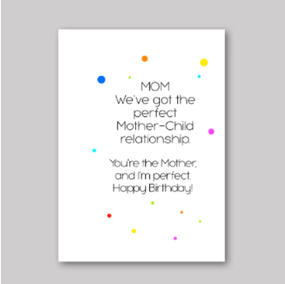 Birthday Mom Card - What She Said Creatives