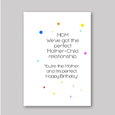 Birthday Mom Card - What She Said Creatives