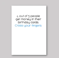 Birthday Money Card - What She Said Creatives