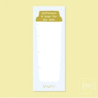 Caffeinate & Hope For The Best / Notepad - Prairie Chick Prints