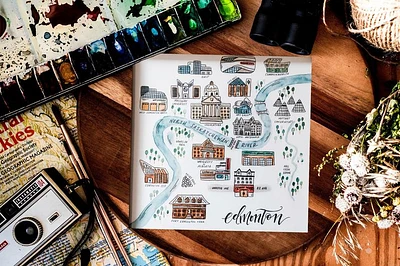 Edmonton City Map (Print) - Clara Cecilia Design
