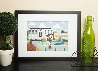 Edmonton Coliseum Print - Snow Alligator