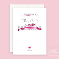 Congrats Pregzilla Card - Prairie Chick Prints