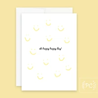 Oh Happy Happy Day Card - Prairie Chick Prints