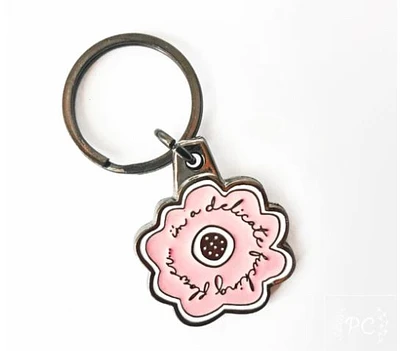 Delicate Fucking Flower Key Ring - Prairie Chick Prints