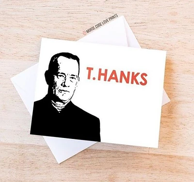 T.Hanks Card - Morse Code Love Prints