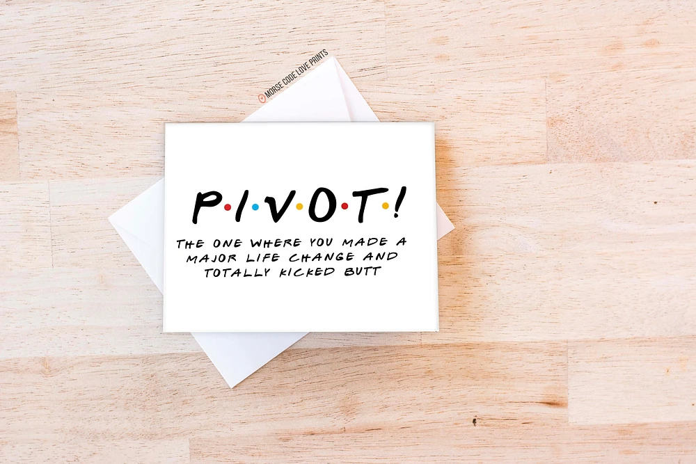 Pivot Card - Morse Code Love Prints