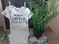 Our Little Plot Twist Onesie - All Decked Out Events