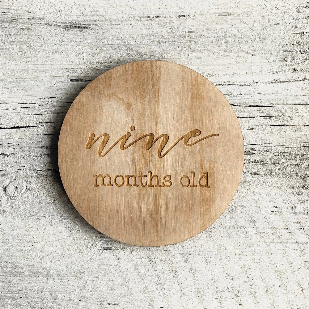 Baby Milestone Plaque - Etch'd Designs