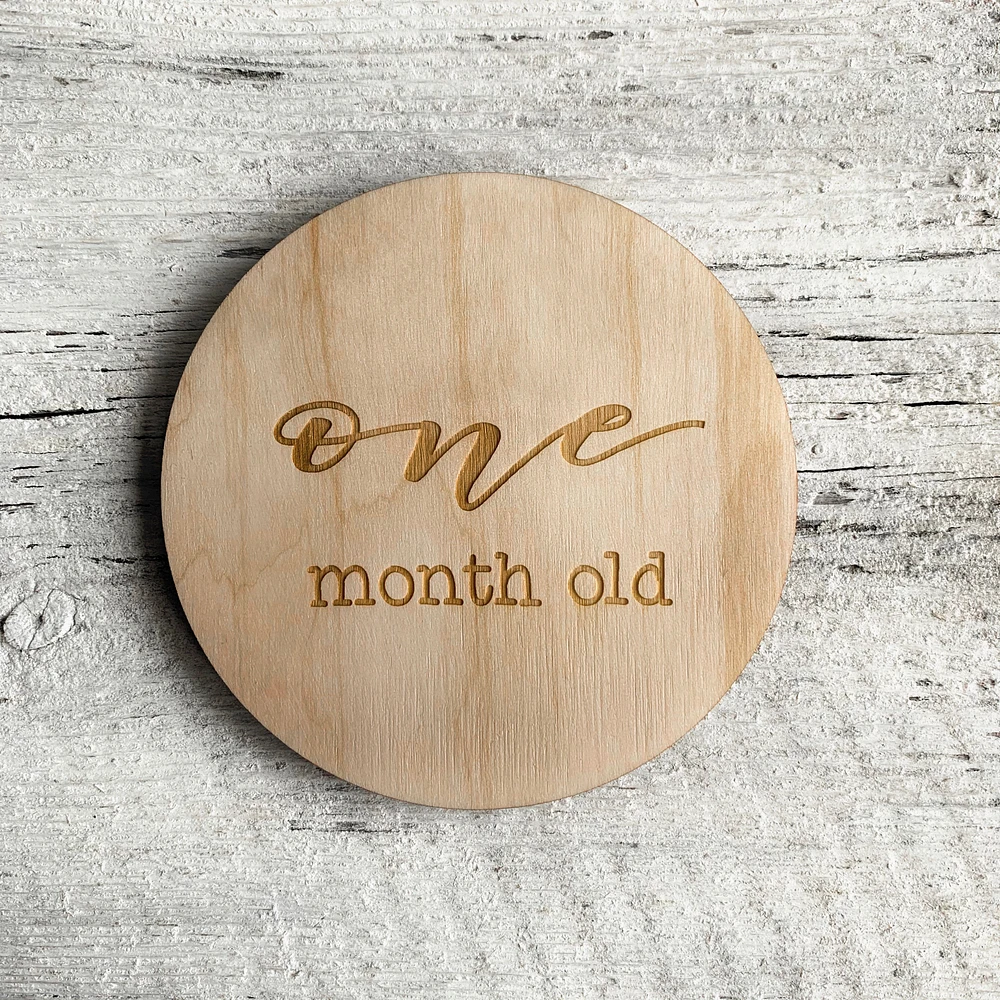 Baby Milestone Plaque - Etch'd Designs
