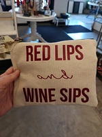 'Red Lips & Wine Sips' Make Up Bag - Love Jupiter