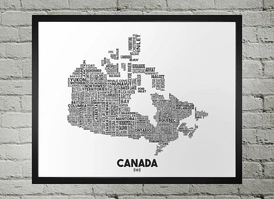 Canada Map - Damon D Chan Map Designs