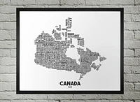 Canada Map - Damon D Chan Map Designs