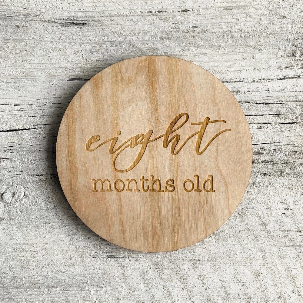 Baby Milestone Plaque - Etch'd Designs