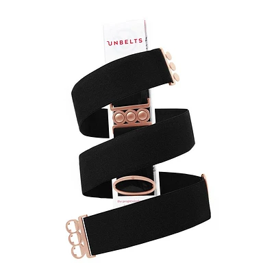 Black (Rose Gold) Classic Belt - Unbelts