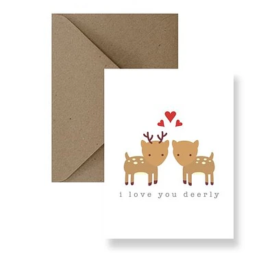 I Love You Deerly Card - IM Paper