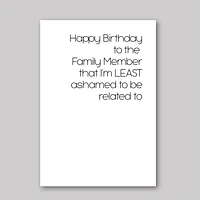 Family Member Card - What She Said Creatives
