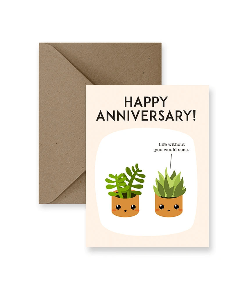 Happy Anniversary Life Without You Would Succ Card - IM Paper