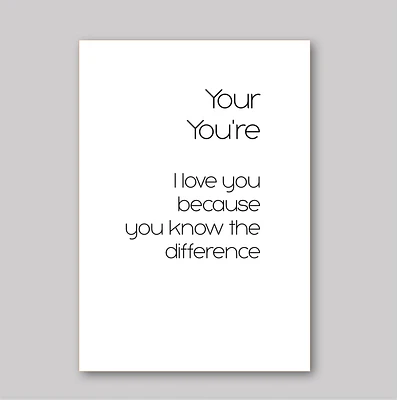 Grammar Love Card - What She Said Creatives