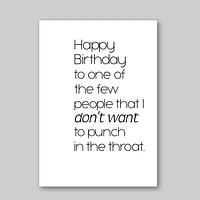 Birthday Throat Card - What She Said Creatives
