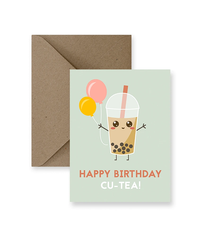 Happy Birthday Cu-Tea Card  - IM Paper