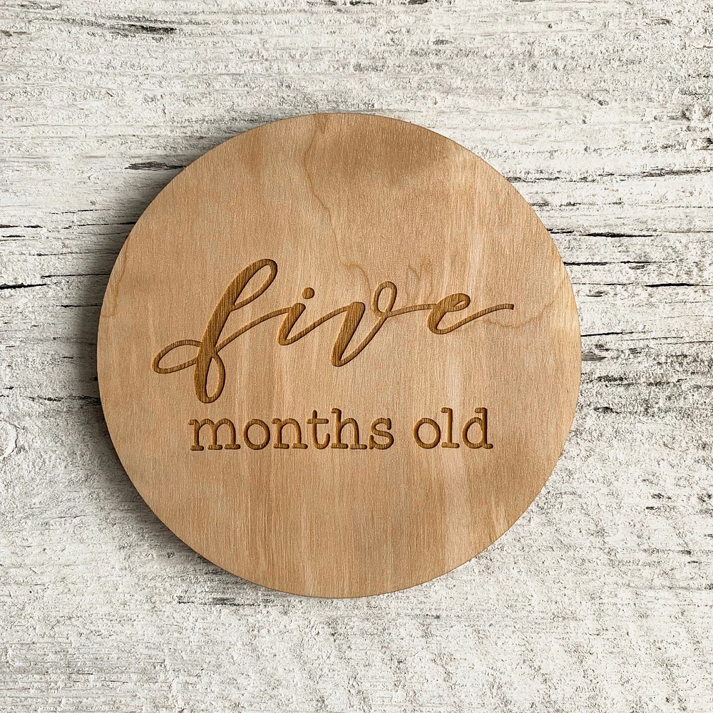 Baby Milestone Plaque - Etch'd Designs