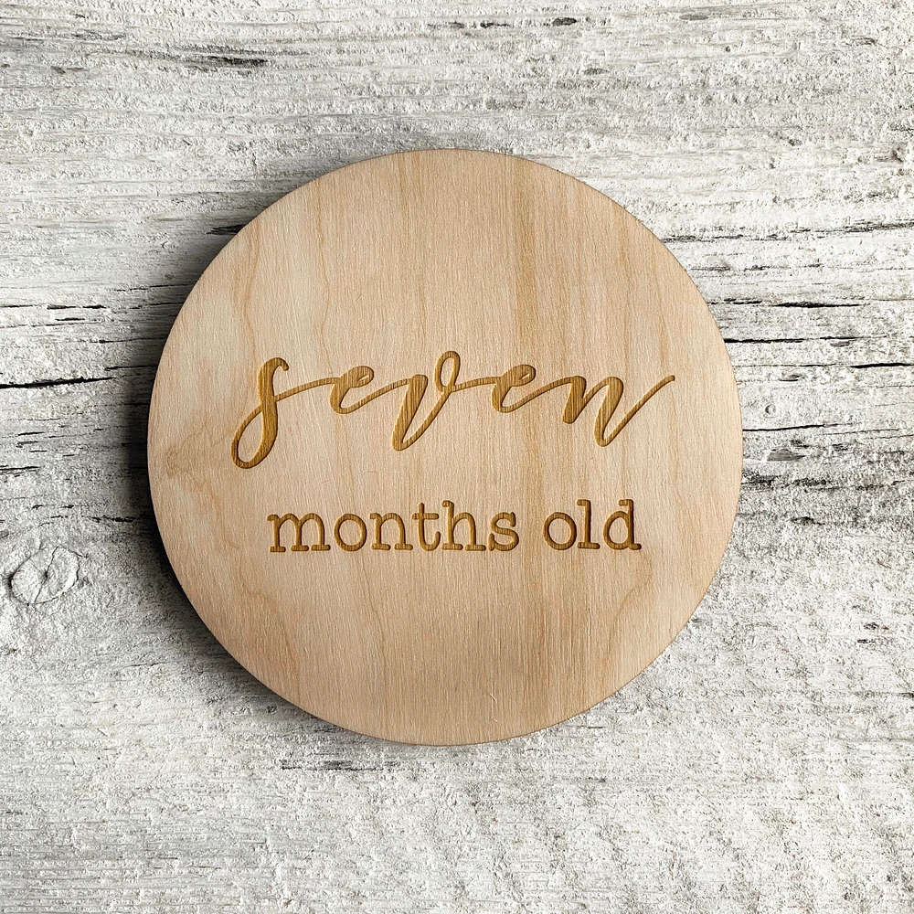 Baby Milestone Plaque - Etch'd Designs