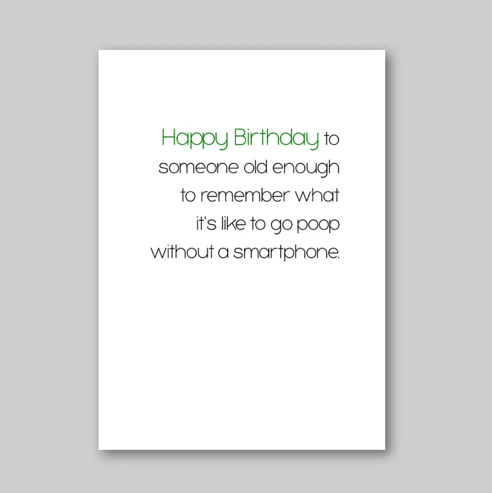 Old Enough Card - What She Said Creatives