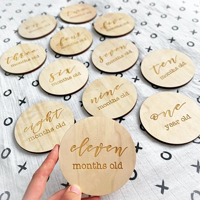 Baby Milestone Plaque - Etch'd Designs