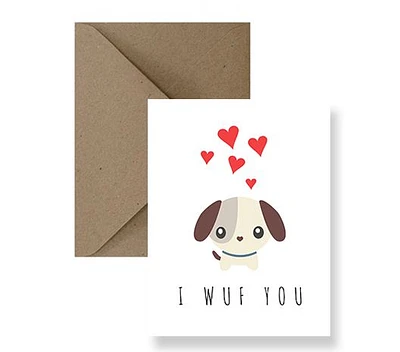 I Wuf You Card - IM Paper