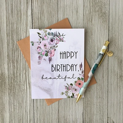 Happy Birthday, Beautiful Card - Loft Designs Canada