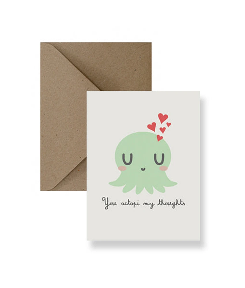 You Octopi My Thoughts Card - IM Paper