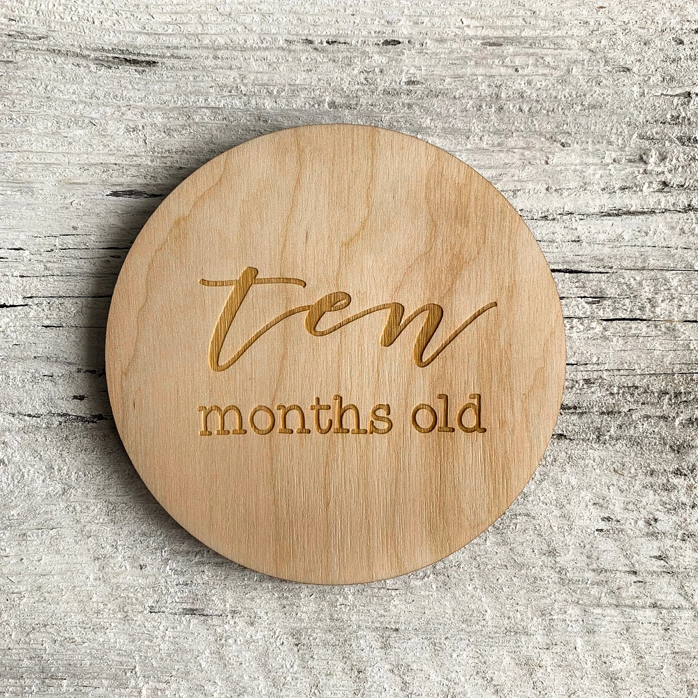 Baby Milestone Plaque - Etch'd Designs