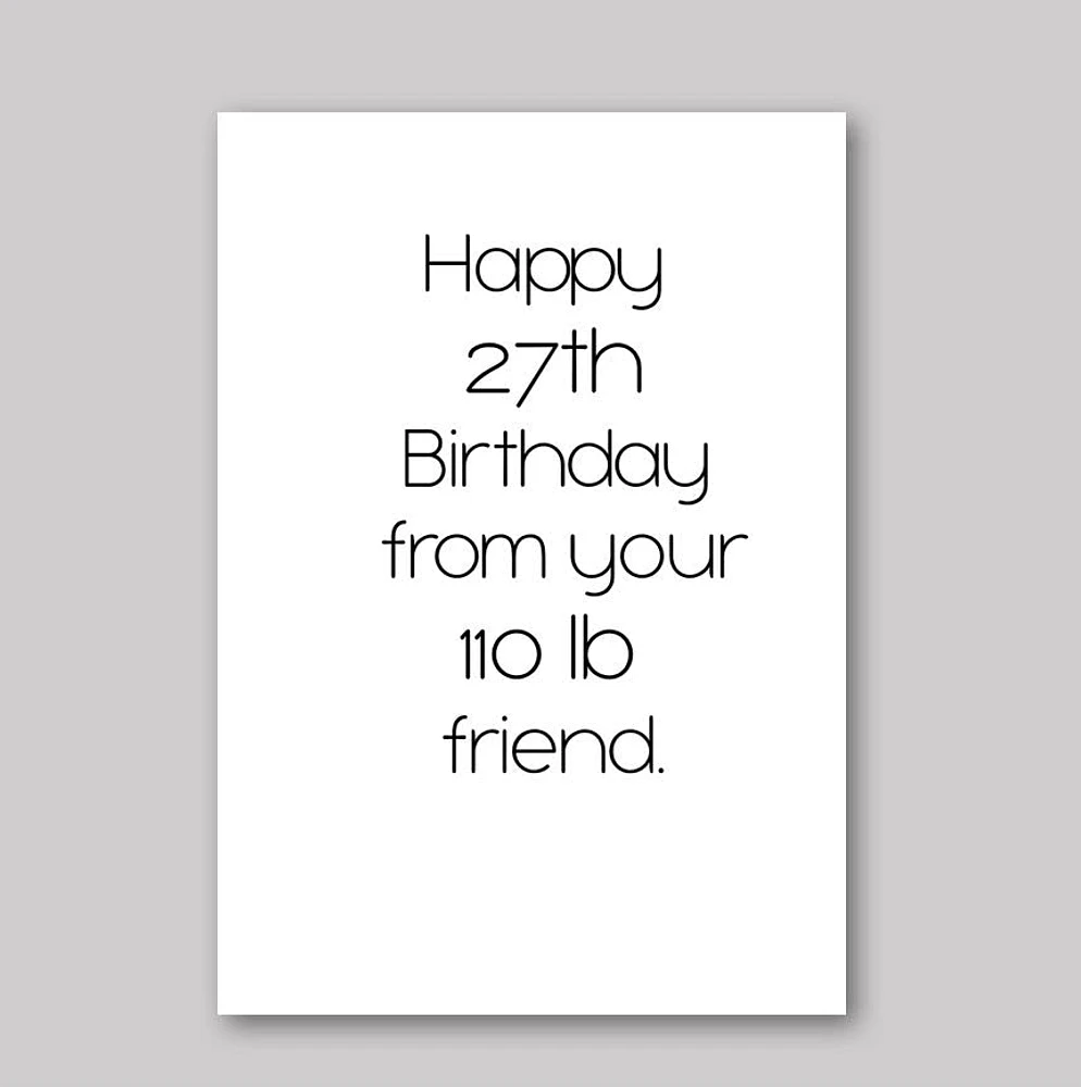 Birthday Lies Card - What She Said Creatives