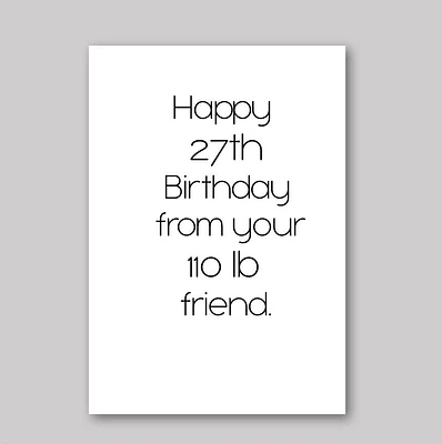 Birthday Lies Card - What She Said Creatives