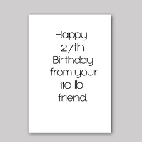 Birthday Lies Card - What She Said Creatives
