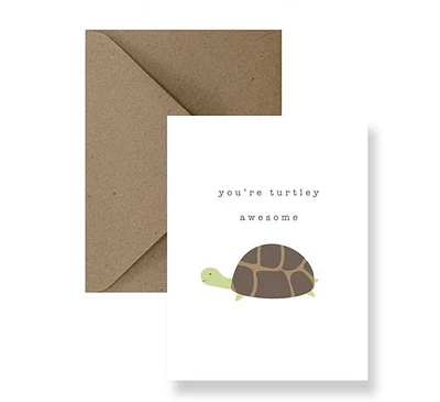 You're Turtley Awesome Card - IM Paper