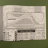 Edmonton: A Colouring Book - Snow Alligator