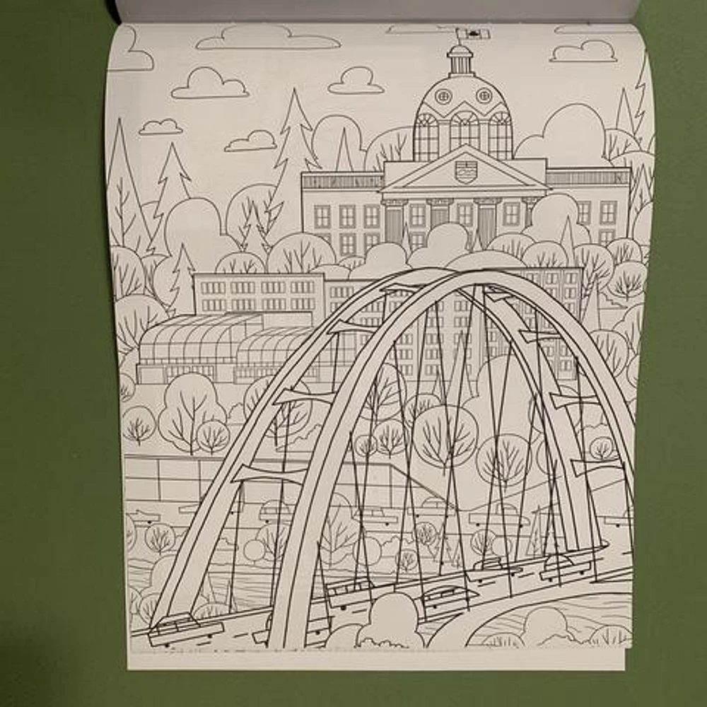 Edmonton: A Colouring Book - Snow Alligator