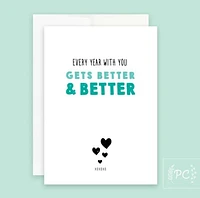 Every Year With You Gets Better & Better - Prairie Chick Prints