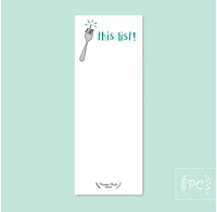 Fork This List Notepad - Prairie Chick Prints