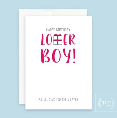 Give You The V Later Card - Prairie Chick Prints