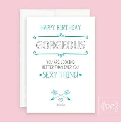 Happy Birthday Gorgeous Card - Prairie Chick Prints