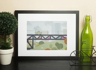 Edmonton High Level Print - Snow Alligator
